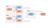 Chart of proxy configuration of clustered JCPs.