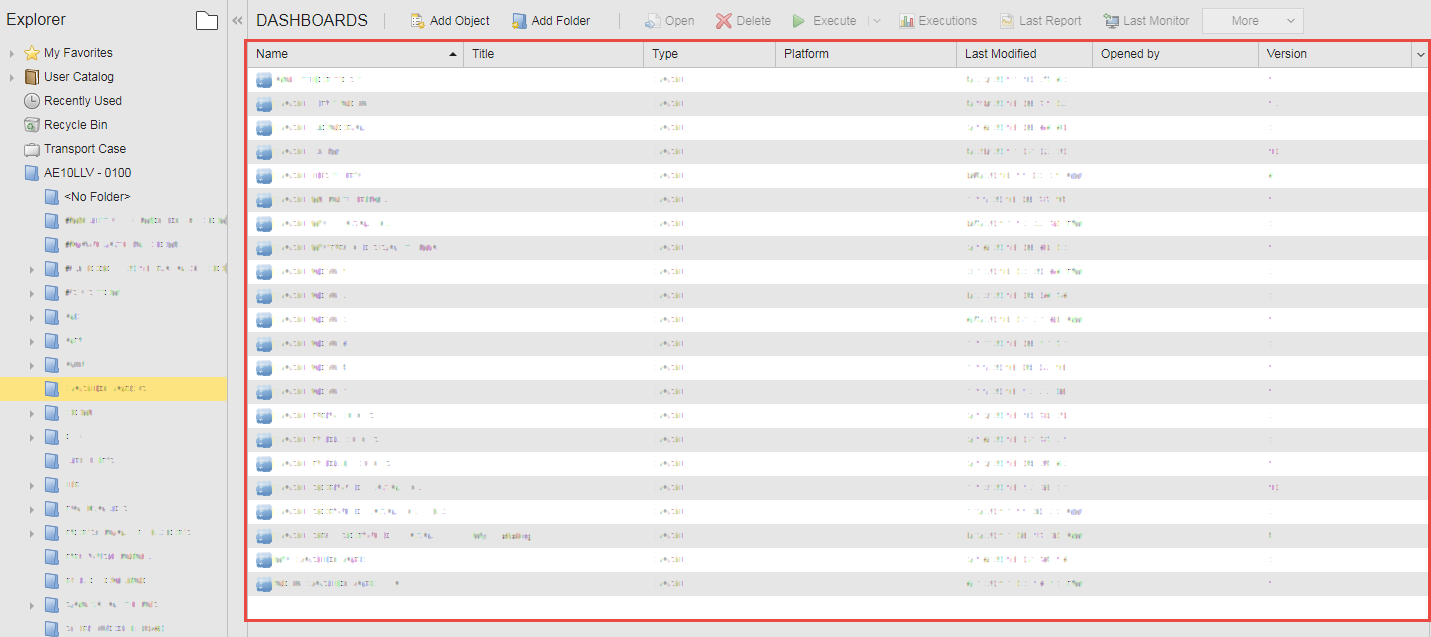 Screenshot showing a main page table