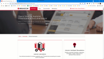 Animiertes GIF, das den Zugriff auf die Kompatibilitätsmatrix demonstriert: Wechseln Sie in docs.automic.com und wählen Sie Tools und dann Kompatibilitätsmatrix.