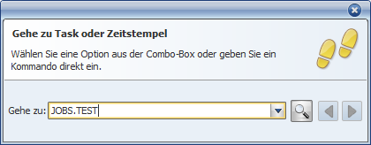 Der Dialog "Zu Aufgabe oder Datum wechseln" 