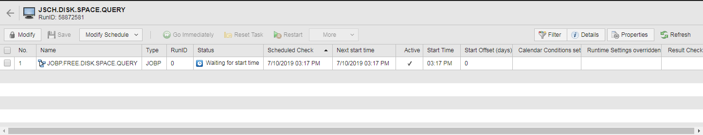 Screensot showing the Workflow monitor