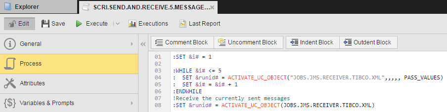 Process code