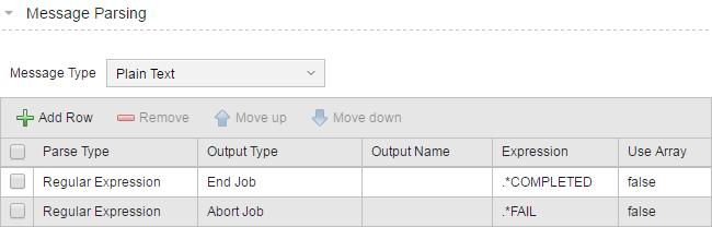 Parsing example
