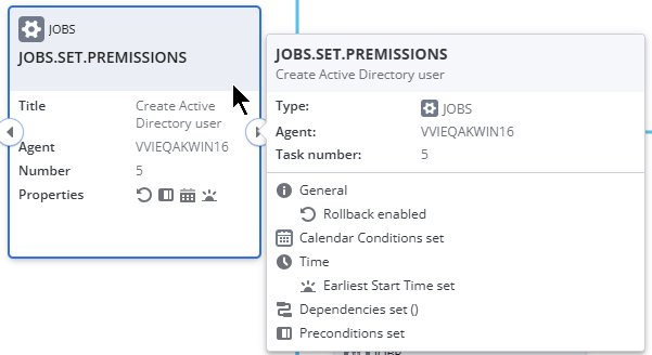 Screenshot of a task box with the cursor hovering over it and displaying the tooltip.