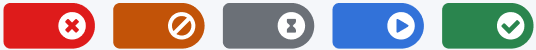 Screesnhot of the icons for the traffic lights in the five available colors.