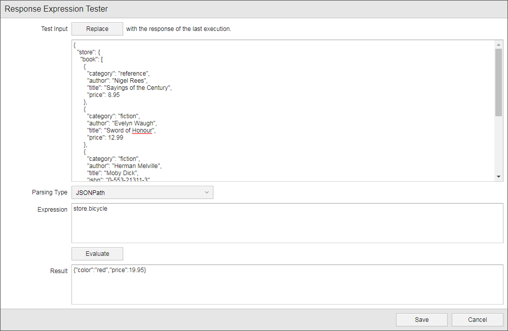 Parsing example
