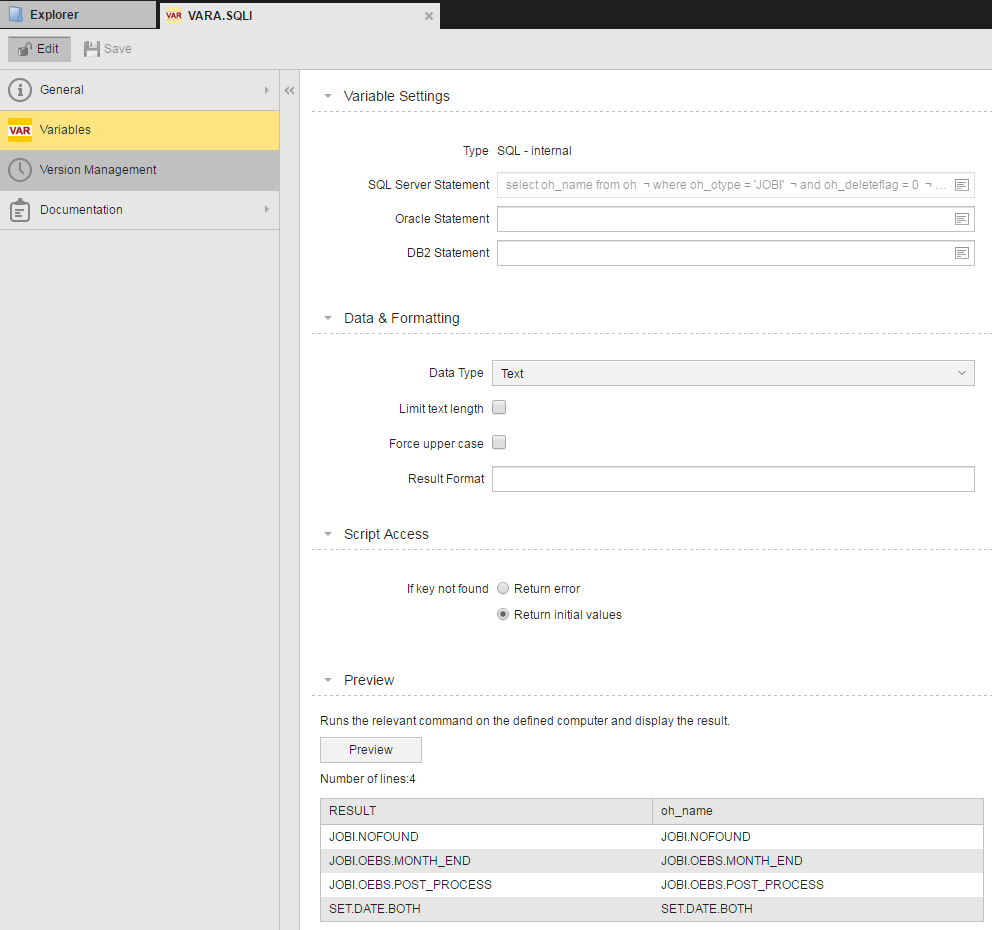 Variables SQLI