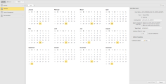 Screenshot of the Calendar view displaying the Last working day of month exclusing Friays  Calendar Event configuration as described in the previous instructions.