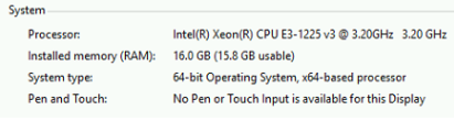 Image showing reference data for Windows Server 2016