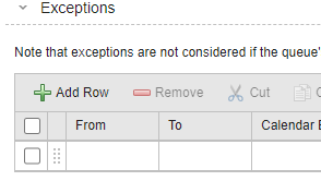 Screenshot showing a table with the previous design, where selection checkboxes were available in the first column.