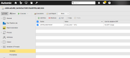 Screenshot of the variable definition.