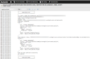 Screenshot of the log file after execution.