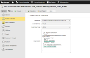 Screenshot of the Event JSON defitnition.