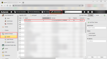 Screenshot of the Administration perspective showing the Agent list, where the newly installed Agent is highlighted.