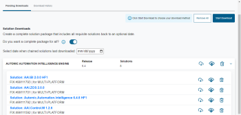 Managing the downloads in the Download Manager