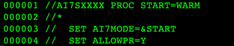 Screenshot of the CA7 Server for AAI Checkpoint Override panel.