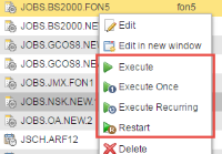 Execute manually