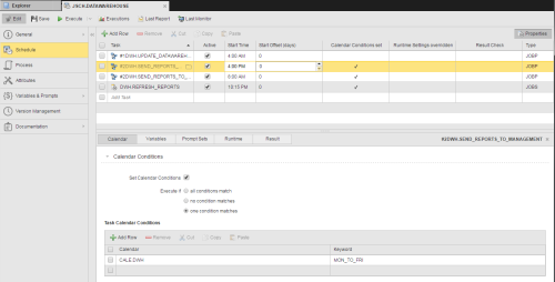 Schedule Object