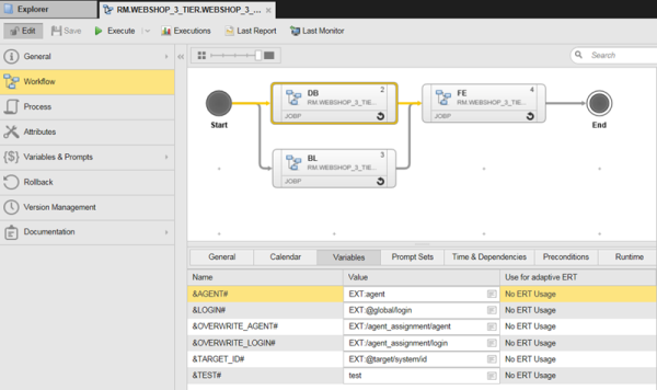 Workflow - Task Properties - Variables