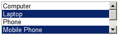 Image displaying example for multi choice