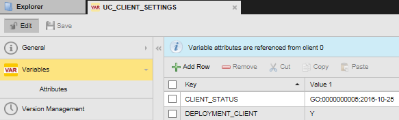 Image displaying variables of UC_CLIENT_SETTINGS