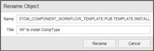 Image displaying Rename Object dialog