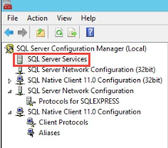 Image showing SQL Server Services in SQL server configuration manager