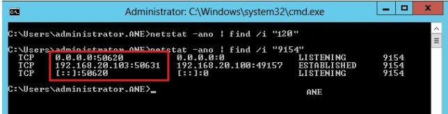 Image showing TCP in cmd.exe