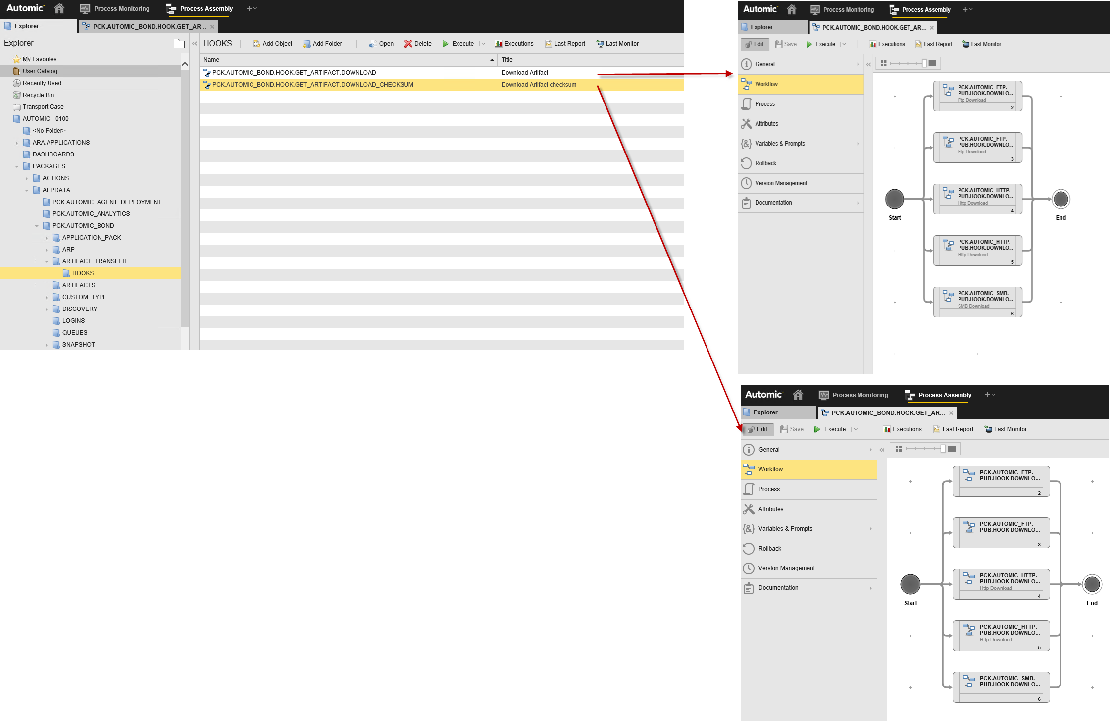 Image showing artifact hook