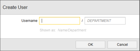 Screenshot of the Add User dialog before the changes.