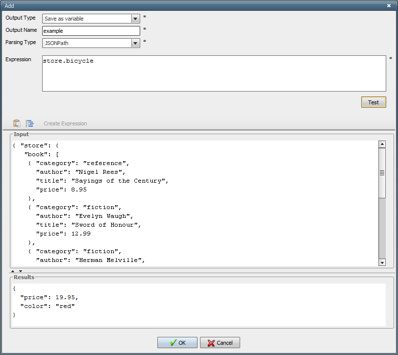 Parsing example