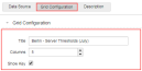 The Title, Columns and Show Keys set in the Grid Configuration