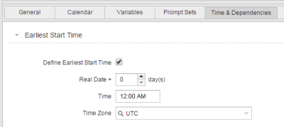 Time & Dependencies - Ealiest Date & Time Checkpoint