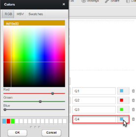 Adding color to a chart