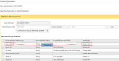 In the following example, each Event Definition Attribute Key has been mapped to its equivalent JSONPath.