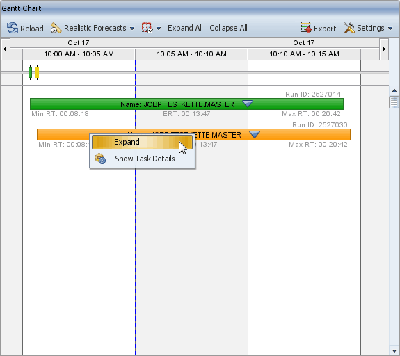 Elargir l'objet parent à partir du menu contextuel