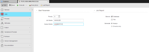 Objet job (VMS)