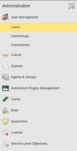 Screenshot der Administration-Perspektive in 12.3